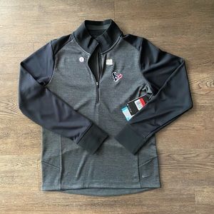 🏈NWT NEW Houston Texans Nike 1/2 zip